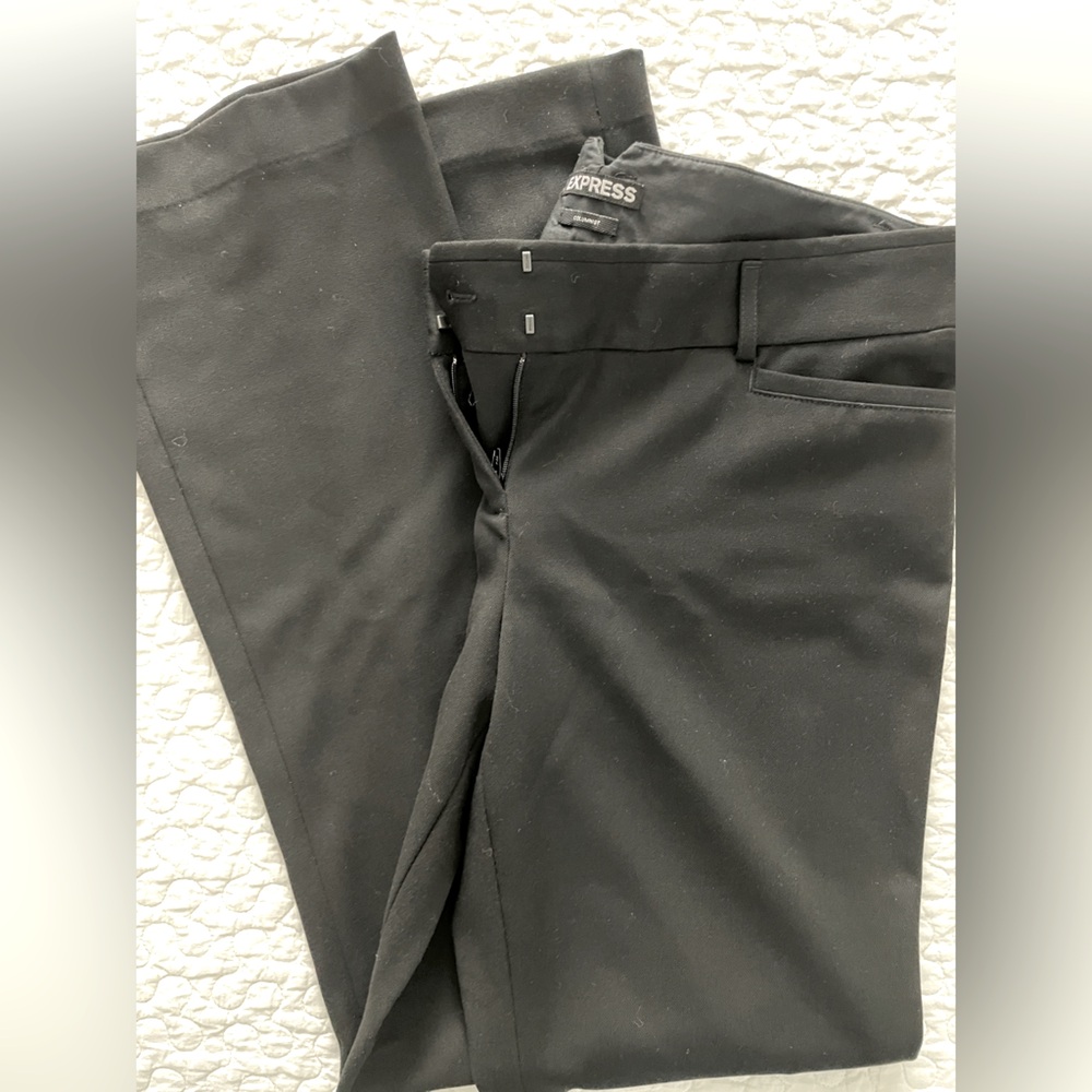 Black Express Columnist Pants Size 8 Short